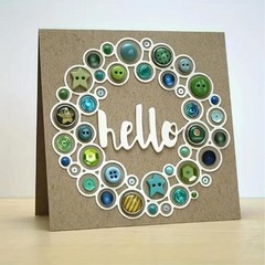 Circle Bubbles Wreath metal cutting die cut scrapbook 3.5″