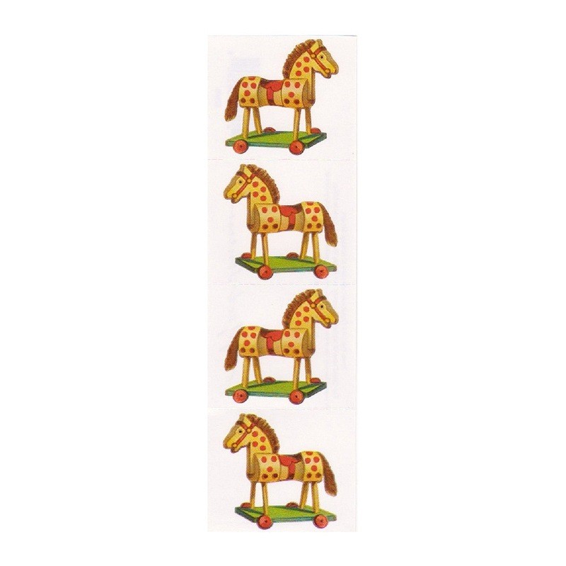 Michel & Company Retro Sticker Seal (Wooden Rocking Horse Toy)