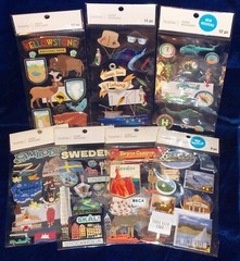 LOT of Recollections Stickers 7 NEW Packs Travel & Leisure USA National Parks +