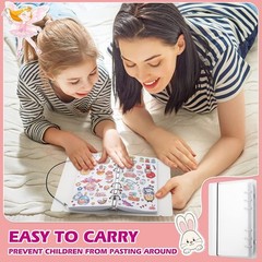 Reusable Sticker Book 100 Sheets, Collecting with A6, Clear