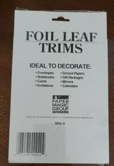 Vintage Paper Magic Group Foil Leaf Trims stickers, Teddy Bears, NIP 2 sheets