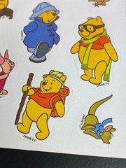 Winnie The Pooh Stickers Piglet Eeyore Tigger 7 Sheets 140 Stickers Vintage
