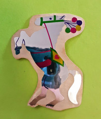 vintage 80’s Sandylion mylar circus horse sticker *damaged*