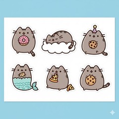 Cute Pusheen Stickers Journal Scrapbook Choose A Set