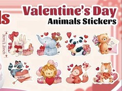 40 PCs 1.2”x1” Valentines Day Themed Stickers Silky Satin Finish Great Quality
