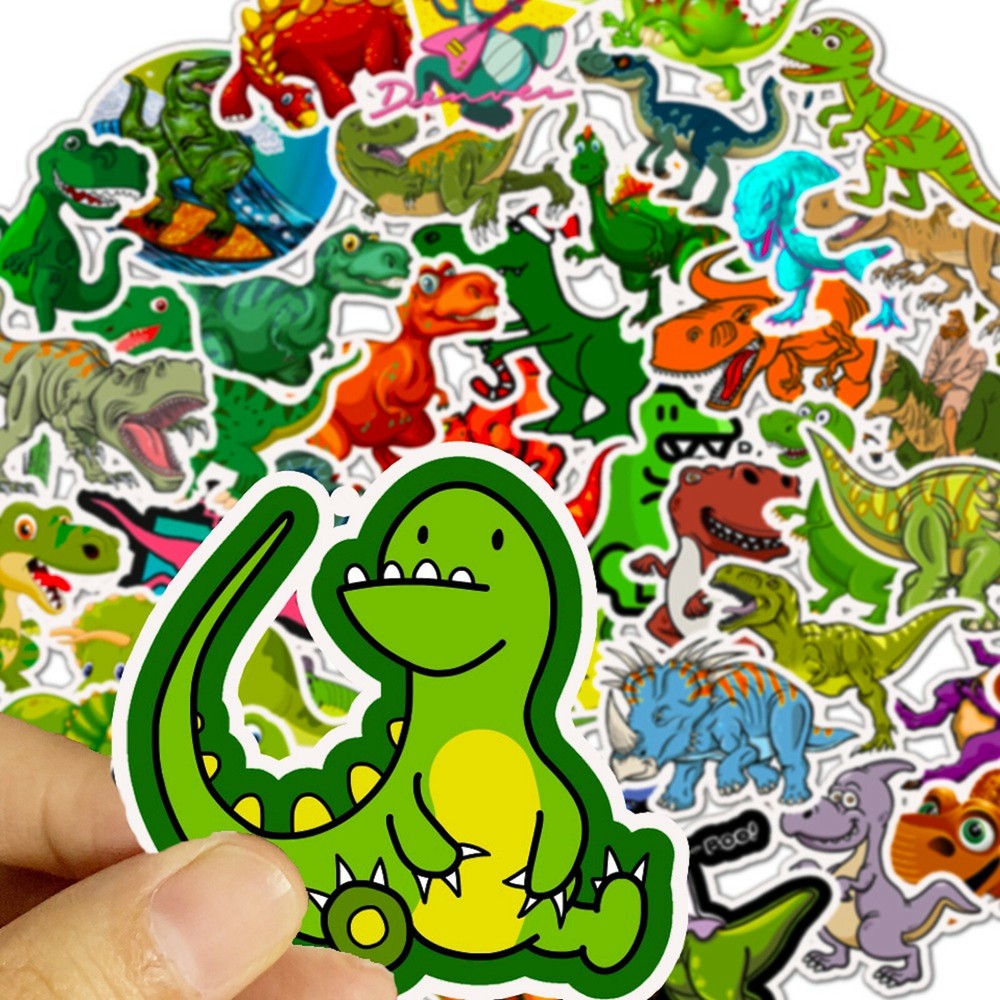 Dinosaur Stickers Funny Joke Sticker Tyrannosaurus Rex Kids Boys Girls – 50 Pcs