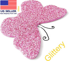 Glitter Foam Flower and Butterfly Shapes Stickers, Self-Adhesive Stickers Kid’S