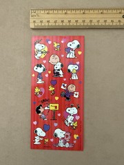 Peanuts Snoopy Heart Love Mail Stickers Sticker Sheet Charlie Lucy Schulz Hallma