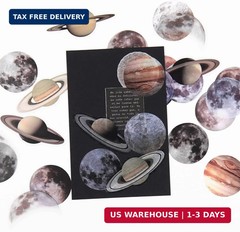 Nature Themed Transparent Pre-Cut Stickers for Scrapbooking, Pack of 240, Flora
