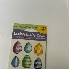 Vintage Stickety-Doo-Da Stickers Easter Eggs New