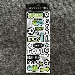 Lot Of Soccer Stickers for Scrapbooking & Paper Crafts – NEW-Variety of Brands