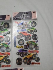 Sticko Classic Stickers EK Success Big Trucks Monster Truck 5 Packs