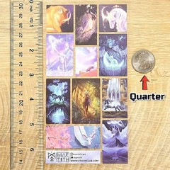 Stickii – Celestial Creatures Stickers – Fantasy Sticker Sheet – Crafts Journals