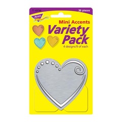 TREND I Love Metal Hearts Mini Accents Variety Pack, Classroom Bulletin…