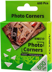 600 Pieces Clear Self-Adhesive Picture Mounting Corner Stickers Transparent Acid