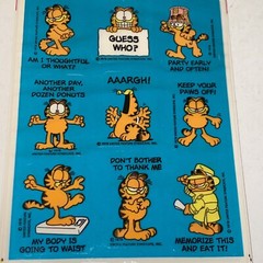 Vintage 1978 Hallmark Garfield The Cat Stickers New Sealed 4 Sheets