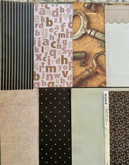 Large Lot of Neutrals Scrapbooking Stickers & Paper 30+ Pgs Paper Studio 112 Etc