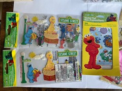 Vintage Stickers/rub ons Mixed Lot Disney,Holiday,Sesame Street, animals