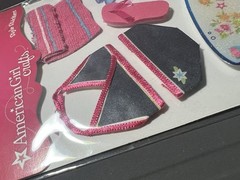 American Girl Crafts EK Success Style Swimming Theme Bikini Flip Flops Towel