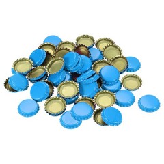 160 PCS Bottle Caps for Crafts, 1″ Beer Bottle Caps Bulk, Sky Blue