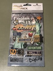 Paper House Mixed Media Multipack Stickers-New York City