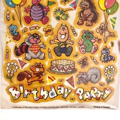 Vintage Okee Dokee Sticker Co Sticker Packs Lot Reusable Stickers Activity Board