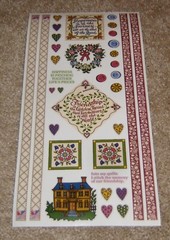 PSX Designs Sticker Sheet ~ Heritage Quilting Be…..Quotes, Words, Borders