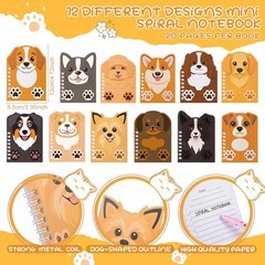 Dog Themed Stationery Set, 258 Pcs, Party Favors, Mini Notebooks, Pens