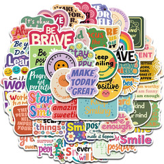 Motivational Quote Stickers 50 Pack Set Positive Affirmation Glossy Large Lot