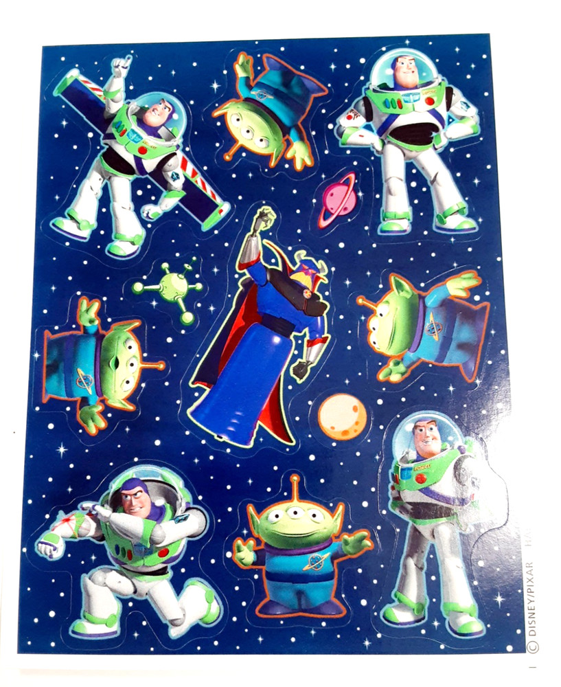 vintage Hallmark Toy Story Buzz Light Year sticker sheet