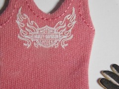 HARLEY DAVIDSON Dimensional Stickers Outfit Pink Leather Denim #9 Open Package