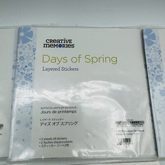 Lot 3 Creative Memories Layered Stickers Summer Days of Winter Days of Spring