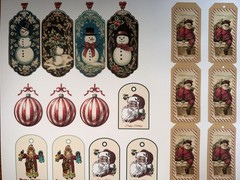 Christmas Junk Journal Ephemera Embellishments Pages Scrapbooking Antique 20+pgs