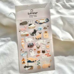 MEOW – Adorable scrapbooking sticker ( Cats )