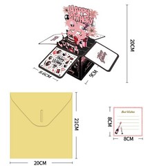Joycard 95th Birthday Card, 95th Birthday Decorations for Women, Happy Birthd…