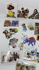 Laughing Elephant Vintage Style Birthday Stickers 30 Count Open Box
