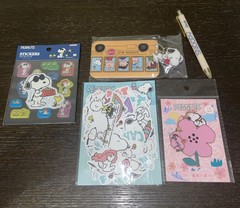 5PC NEW SNOOPY PEANUTS STICKER LOT Luggage Tag Pen Random Lot