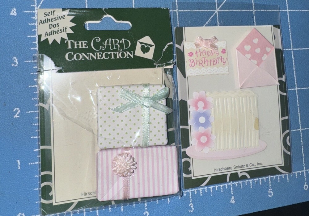 2 – The Card Connection – Self Adhesive Happy Birthday Cake Presents