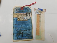 Junk Journal Add-Ons Handmade Tags Card Envelope File Clipboard Ephemera Set 8