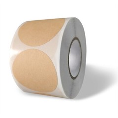 HAOHONSIN 2″ Label Stickers Natural Brown Circle Kraft Round Blank 600 Pcs/Roll