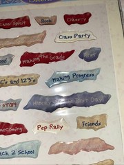 Walmart Crystal Stickers SCHOOL Epoxy Words & Phrases NIP