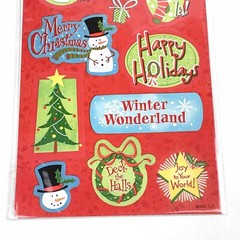 NEW Stickety Doo Da CHRISTMAS SAYINGS American Greetings Stickers 4 Sheets