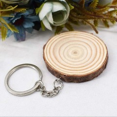 20 Unfinished Wood Slices Hand-painted Wooden Keychain Vintage DIY Wooden Car…