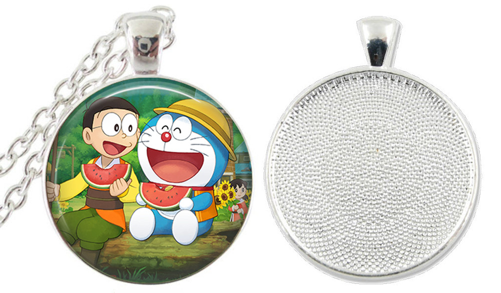 1 Doraemon and Nobita Bezel Necklace!