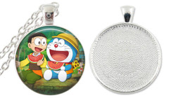 1 Doraemon and Nobita Bezel Necklace!