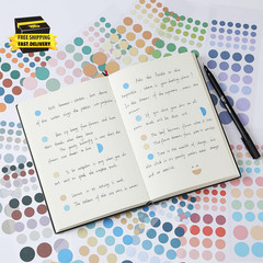 – Color Coding Labels with Pen, 552 Pcs, Assorted Colors, 3 Size | Dot Stickers,