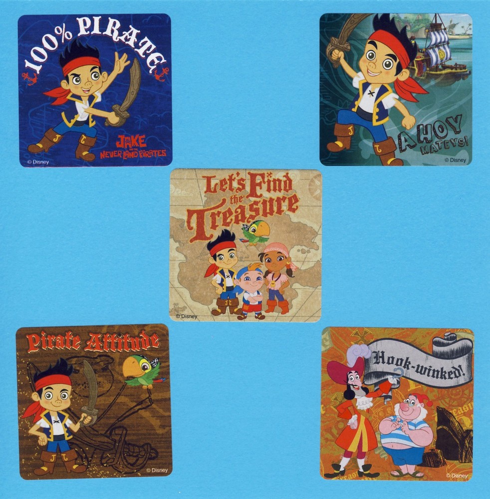 10 Jake and the Never Land Pirates – Large Stickers – Favors