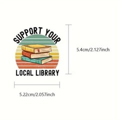 10pcs Book Lovers Vinyl Decal Stickers- Scrapbooking Journaling Diary