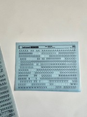 3.5 Sheets Letraset INSTANT LETTERING Transfer Letters Black