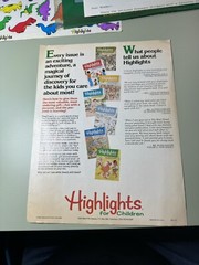 Dinosaur Stickers Vintage 1990s Highlights Reading Book Club 8×11″ 90s